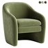 Zella Faux Shearling Fabric Accent Arm Chair - Thumbnail 1