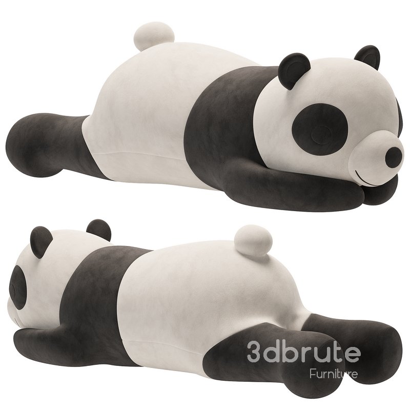 Sleeping Plush Panda Toy Image 1