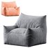 Ehlen Modern Velveteen Bean Bag Chair with Armrests - Thumbnail 1
