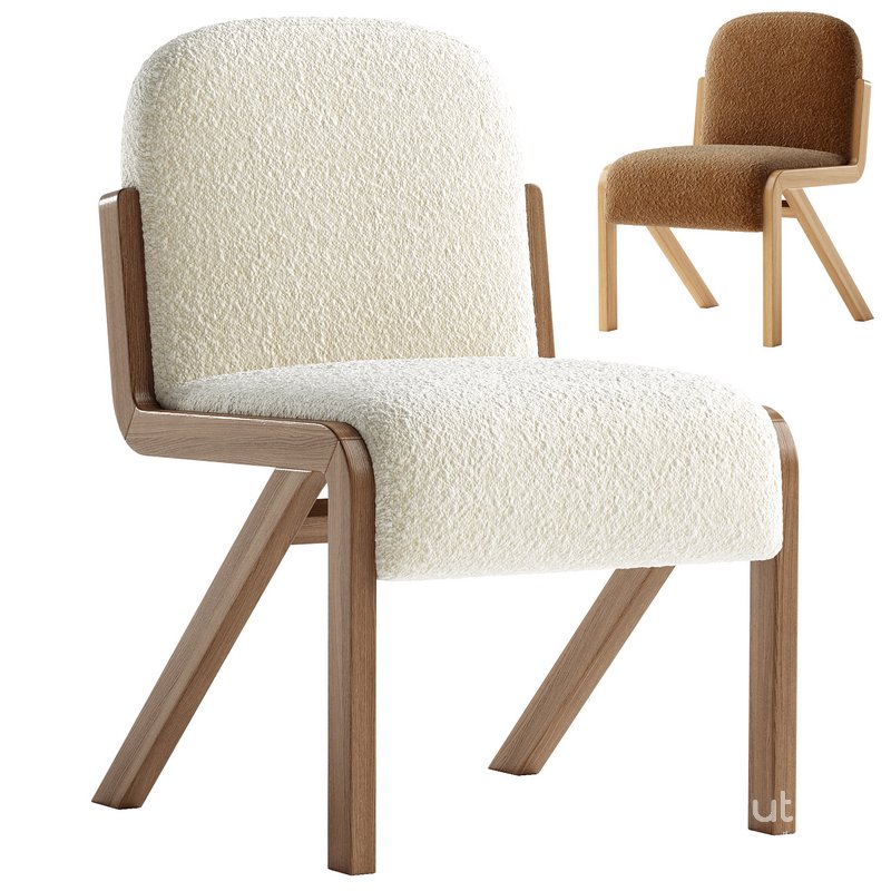 Boucle Rani Armless Dining Chair Image 1