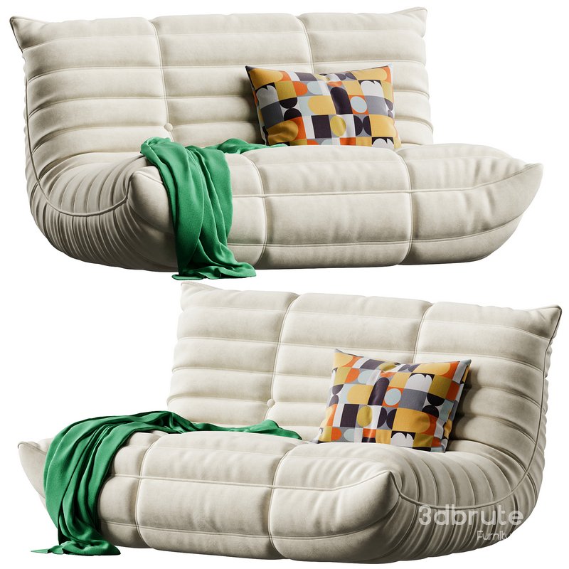 McCullen Armless Bean Bag Sofa Image 1
