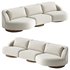 ATHENA 4-SEATER BUTTERFLY SOFA - Thumbnail 1