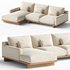 Mori Performance Fabric Chaise Sectional Sofa - Thumbnail 1