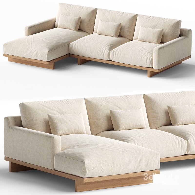 Mori Performance Fabric Chaise Sectional Sofa Image 1