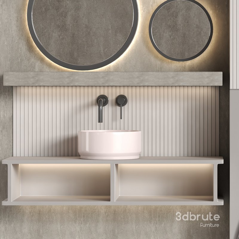 Bathroom furniture 004 in a modern minimalist style Image 3