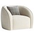 White Boucl  Upholstered Armchair – Seral - Thumbnail 1