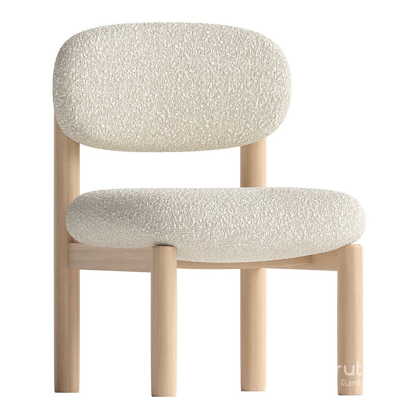 Teddy Accent Chair – Column Legs Image 3