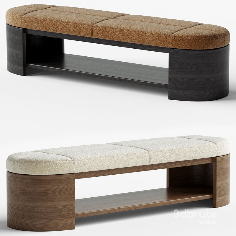 Abrigo Leather Bench Image 1