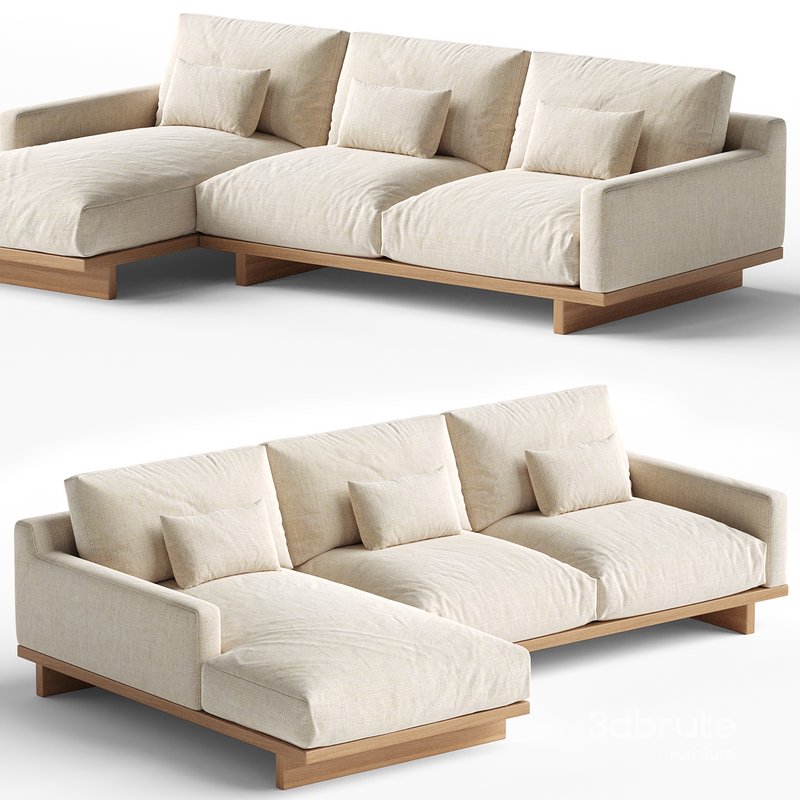 Mori Performance Fabric Chaise Sectional Sofa Image 2