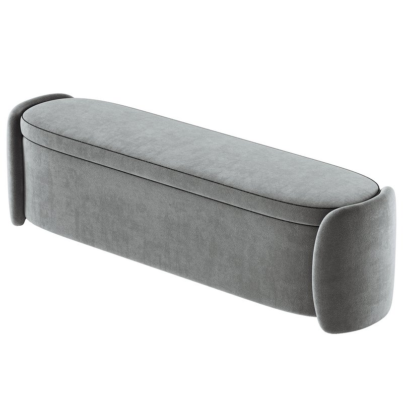 Upholstered Modern Bedroom Bench Image 2
