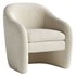 Zella Faux Shearling Fabric Accent Arm Chair - Thumbnail 2
