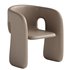 Designer Shaped Fabric Dining Chair - Thumbnail 2