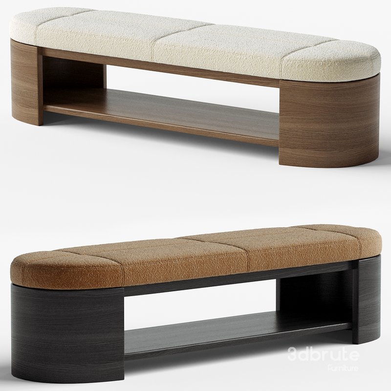 Abrigo Leather Bench Image 2