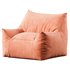 Ehlen Modern Velveteen Bean Bag Chair with Armrests - Thumbnail 2