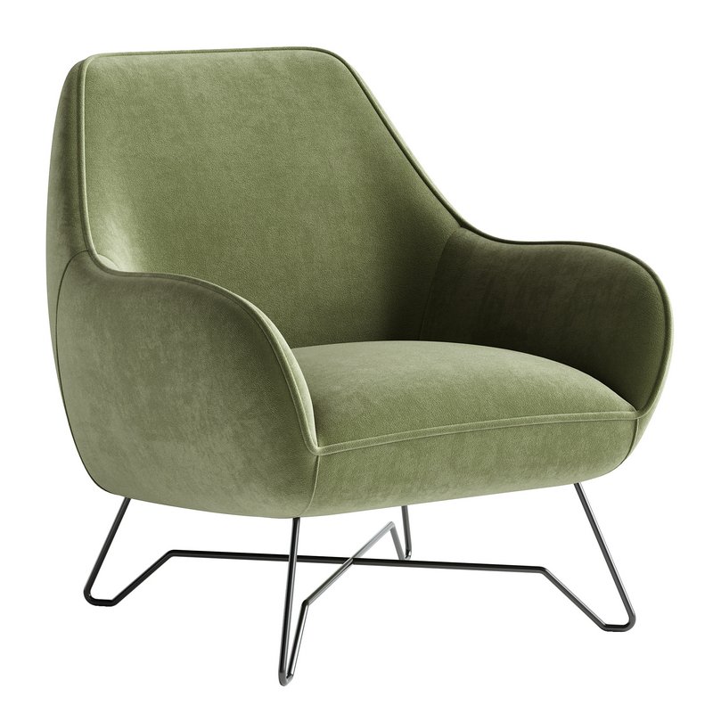 Fabric armchair ROME Image 2