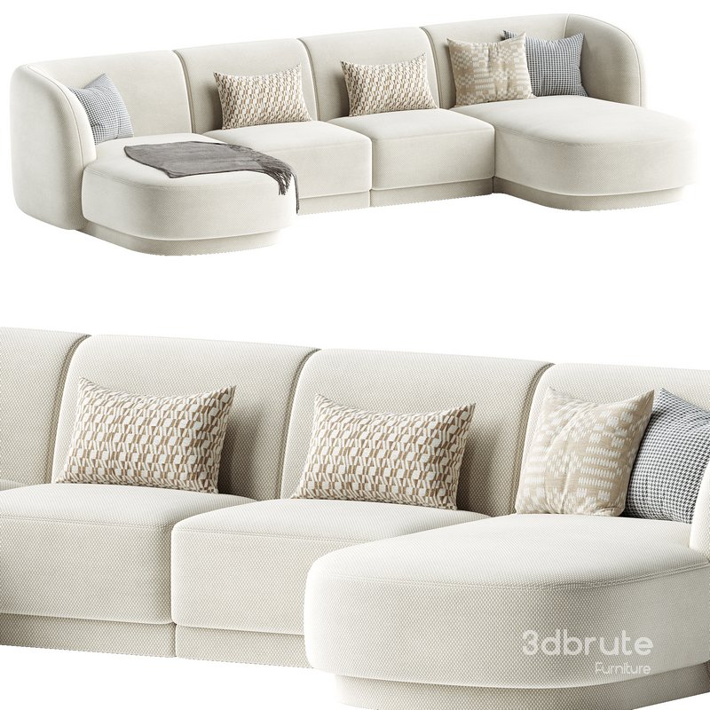 5-seater sofa Miley velvet Image 2