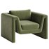 Velvet lounge armchair Mika - Thumbnail 2