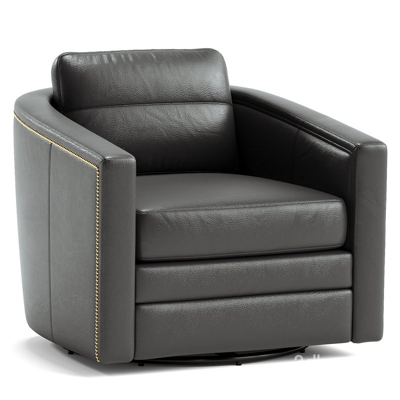 Olivar Swivel Barrel Chair Image 2