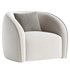 White Boucl  Upholstered Armchair – Seral - Thumbnail 2