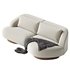 ATHENA 3-SEATER BUTTERFLY SOFA - Thumbnail 2