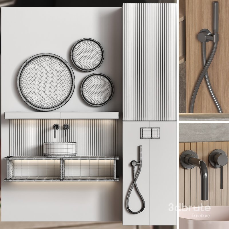 Bathroom furniture 004 in a modern minimalist style Image 4