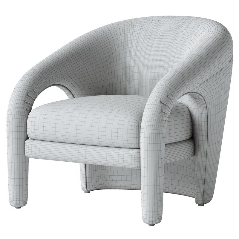 Vladimir Kagan sculptural lounge armchair for Weiman Image 3