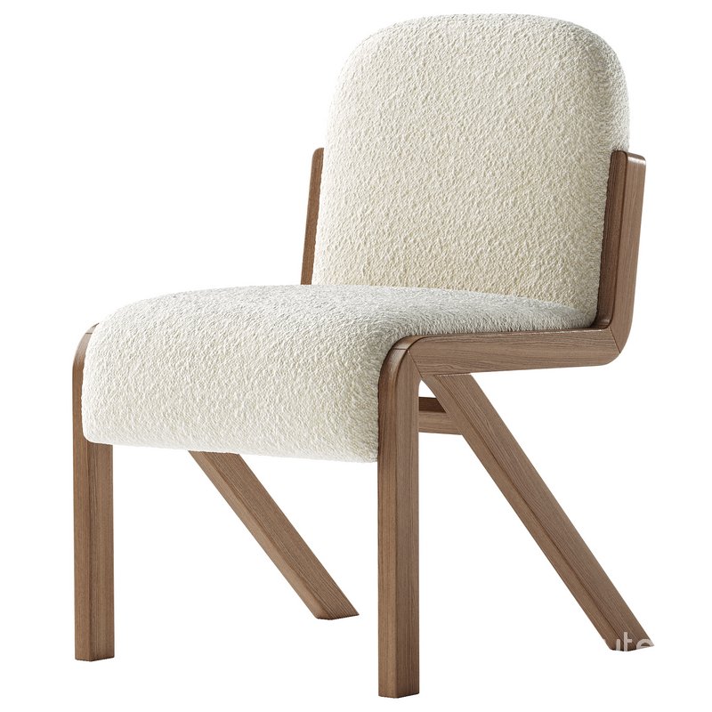 Boucle Rani Armless Dining Chair Image 3