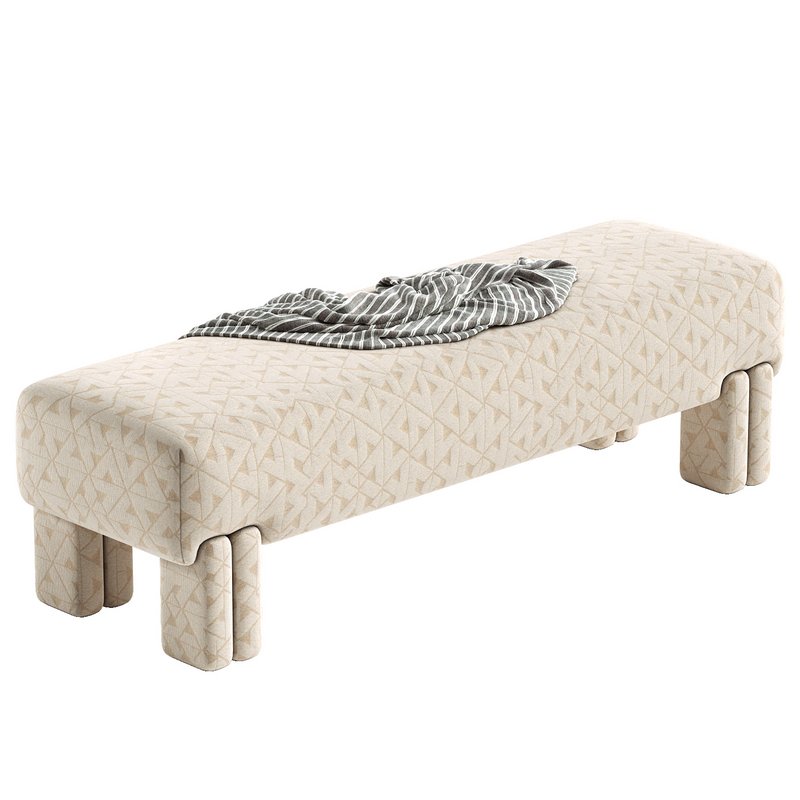 LESLEE UPHOLSTERED BENCH Image 2