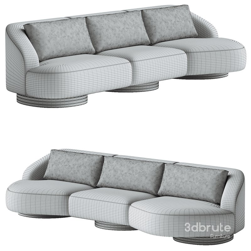 ATHENA 4-SEATER BUTTERFLY SOFA Image 3