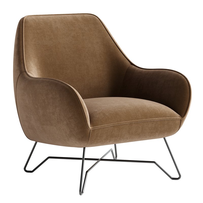 Fabric armchair ROME Image 3