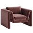 Velvet lounge armchair Mika - Thumbnail 3