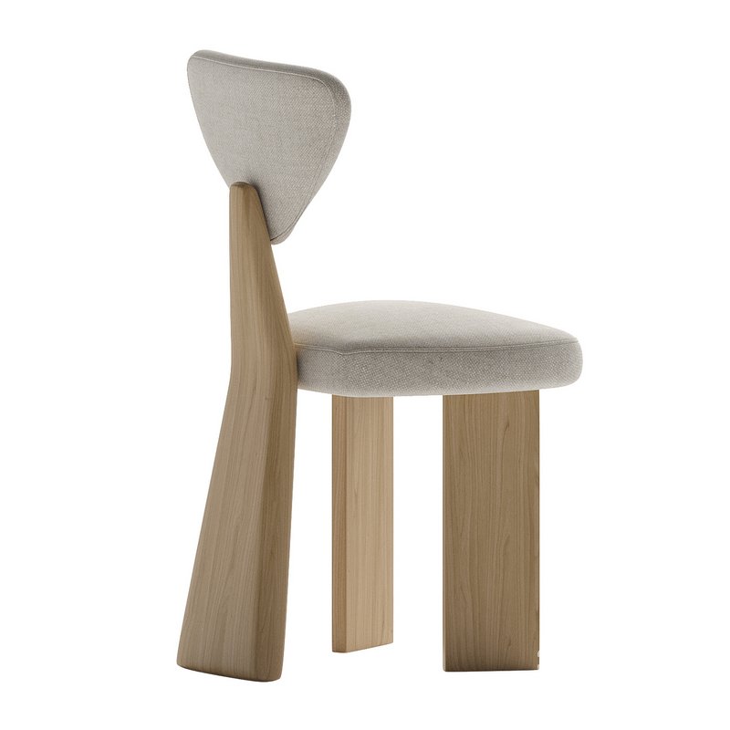 Giraffe dining Chair in Solid Brazilian Wood by Juliana Vasconcellos Image 2