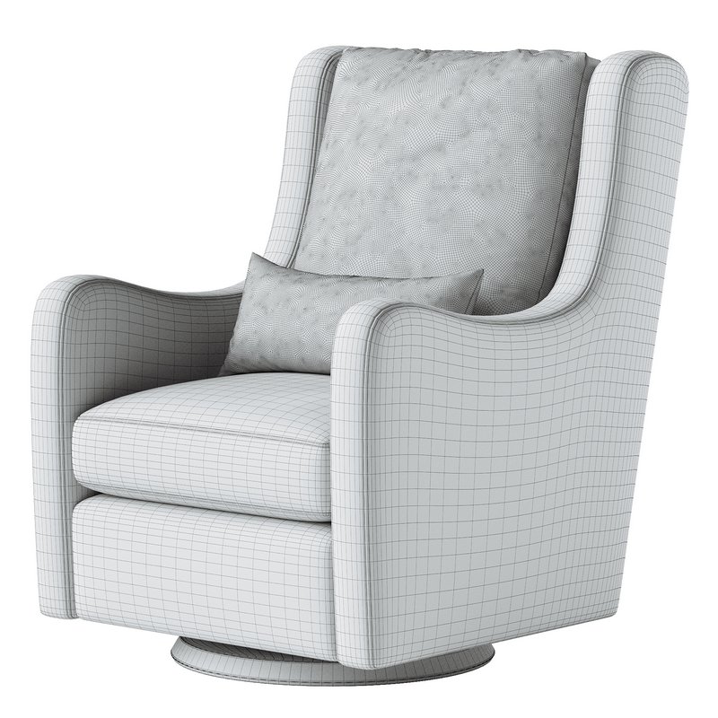 Milo Nursery Glider Chair and Ottoman Image 2