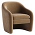 Zella Faux Shearling Fabric Accent Arm Chair - Thumbnail 3