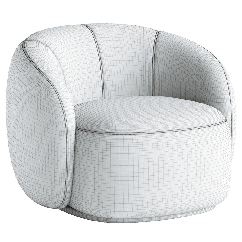 Curved Lounge Chair – Merlot Image 4