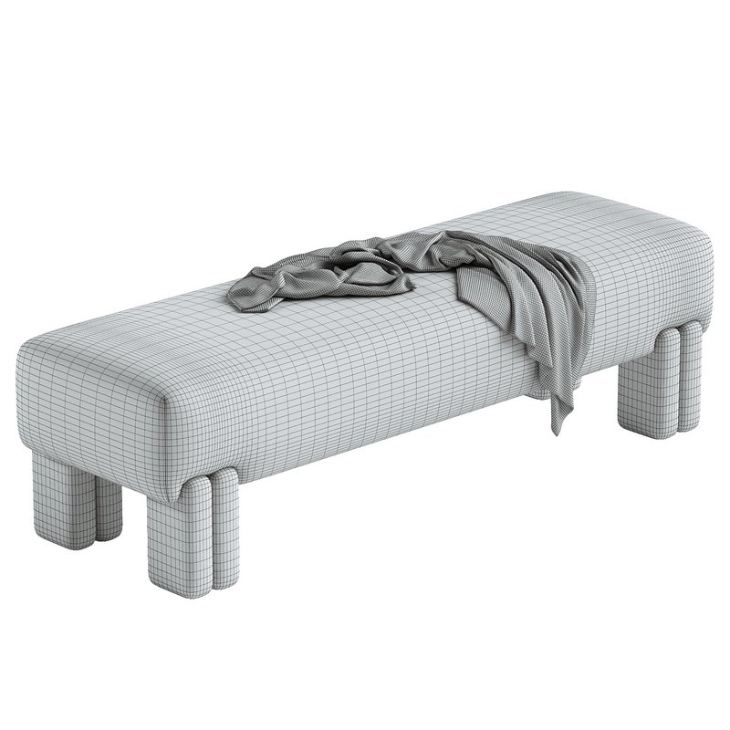 LESLEE UPHOLSTERED BENCH Image 4
