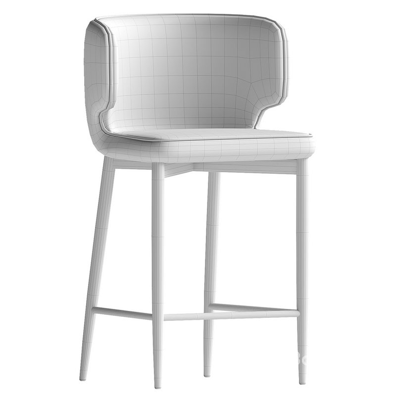 Half-bar chair Mateo with champagne piping Image 4