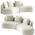Pebble Boucle Curved Modular Sofa - Thumbnail 4