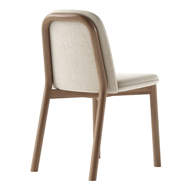 Julie upholstered ash wood chair Image 4