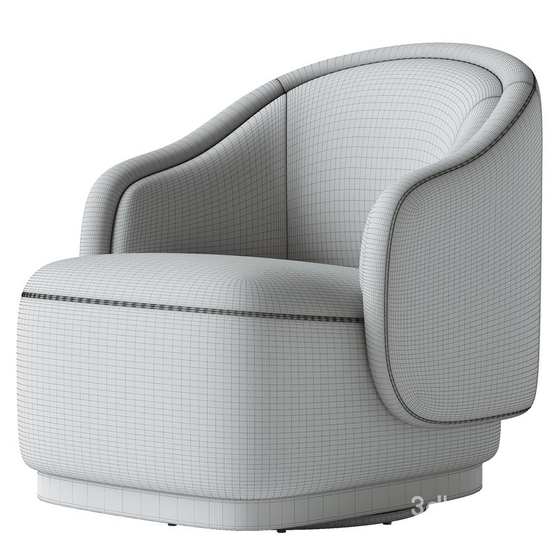 Martine Swivel Chair-Omari Natural Image 4