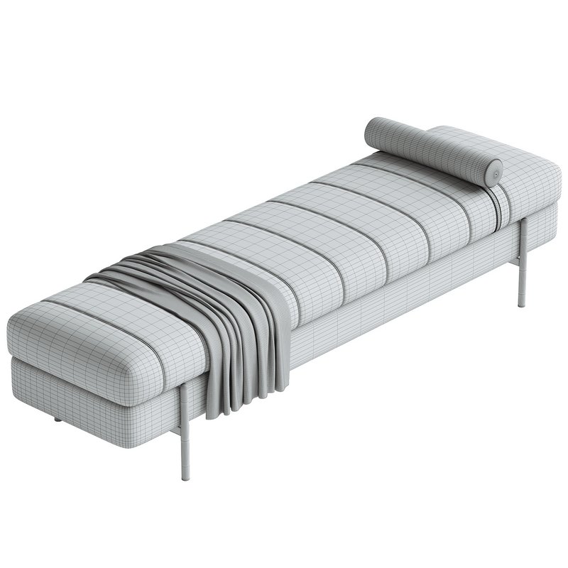 Glam Leather Entryway and Bedroom Bench Image 5