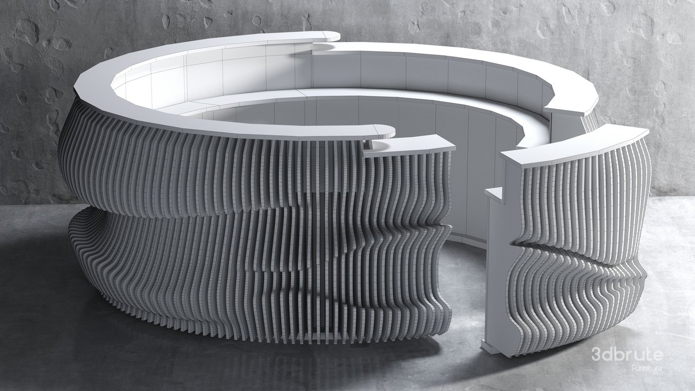 parametric lobby counter Image 4