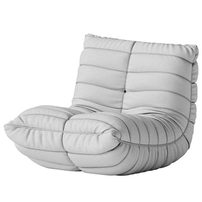 Microfiber Leather Standard Bean Bag Chair and Lounger Image 6