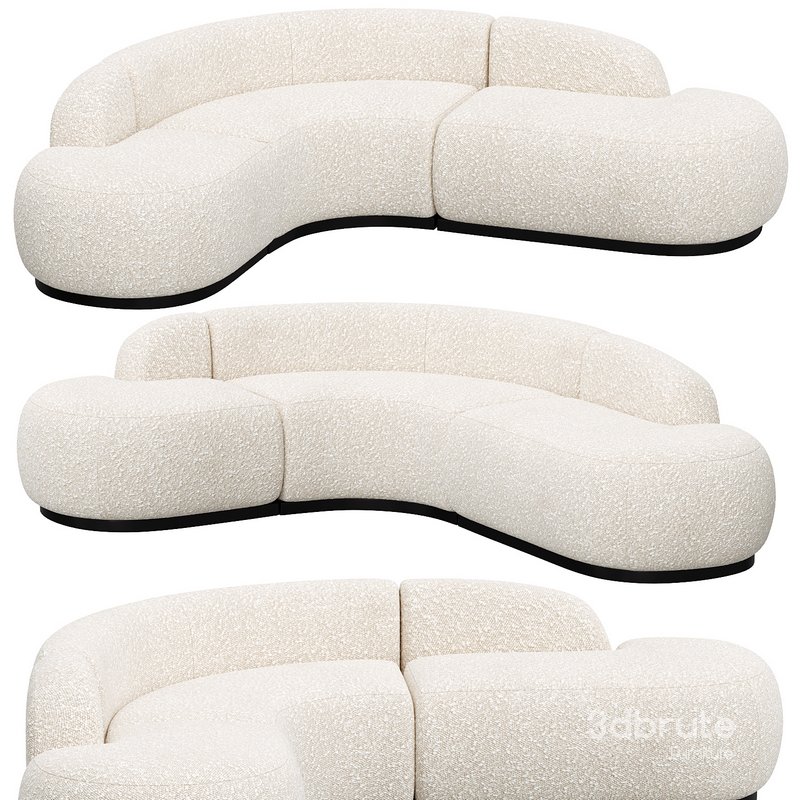 Cream Boucl Modular Sofa | Eichholtz Image 1