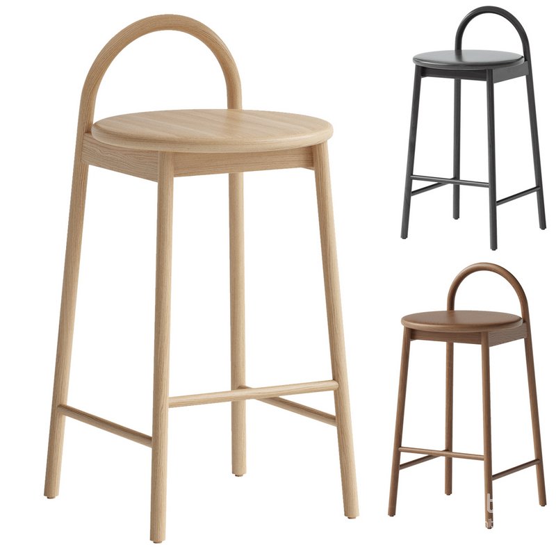Half bar stool Circle Image 2