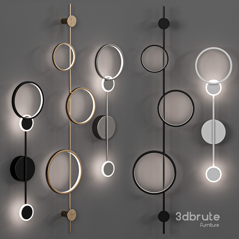 Molecular Circle wall lamp Image 1