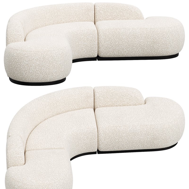 Cream Boucl Modular Sofa | Eichholtz Image 2