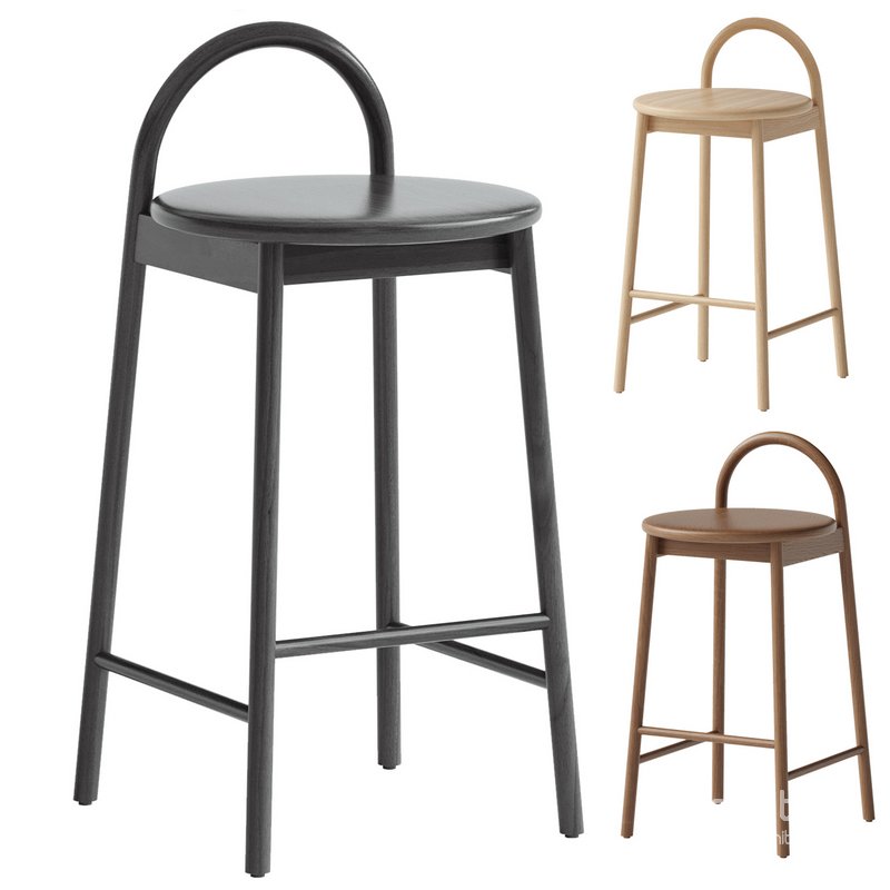 Half bar stool Circle Image 1