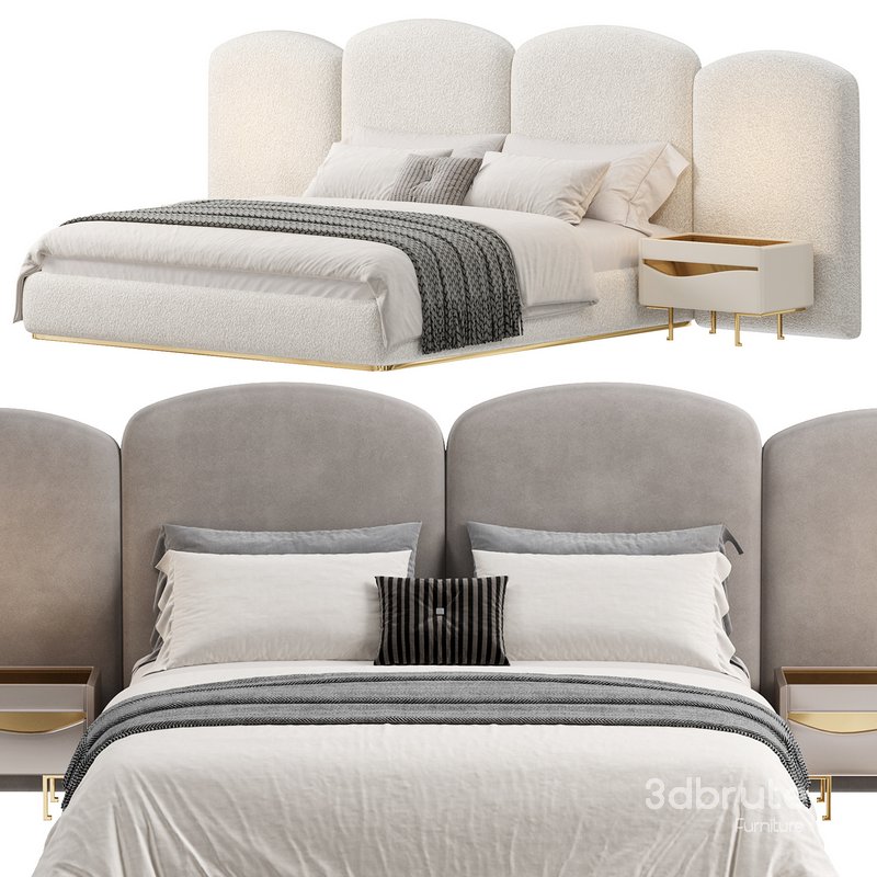 Queen Modern Odasi Takimi Bed by Evmoda Image 3