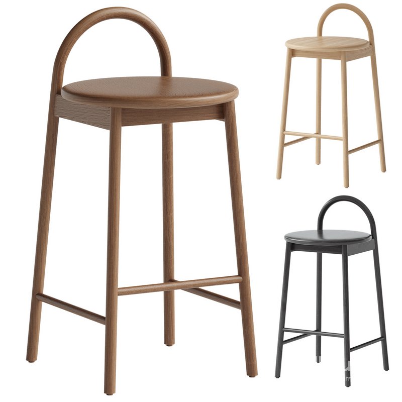 Half bar stool Circle Image 3